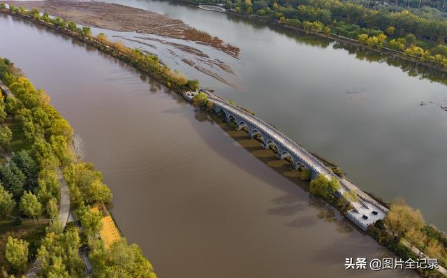 山西临汾：七孔石桥 冬景迷人