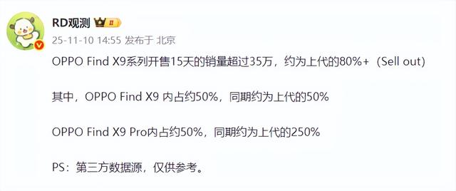 小米17领先优势不断扩大，看看vivo、OPPO、荣耀怎么样