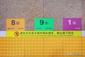 高铁站为何会有不同颜色的地标？图片