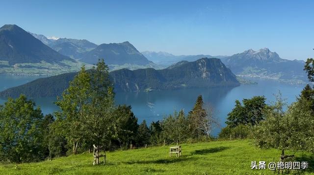 欧游杂记（5）‖ 齿轮火车几上几下瑞吉山，缆车凌空飞跃韦吉斯