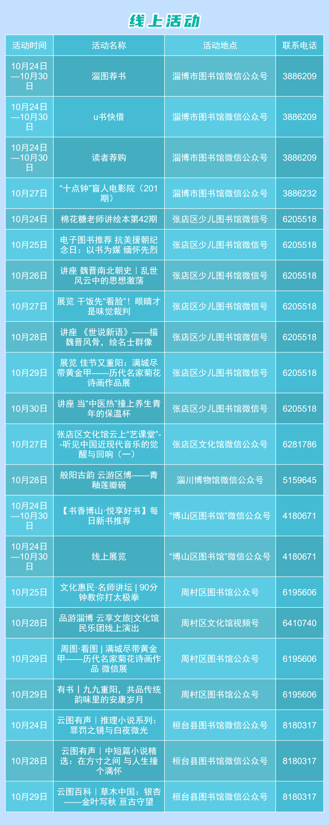 淄博一大波活动来袭！时间、地点→