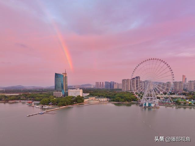 空中看蠡湖四时风光，尽显无锡大美山水之城