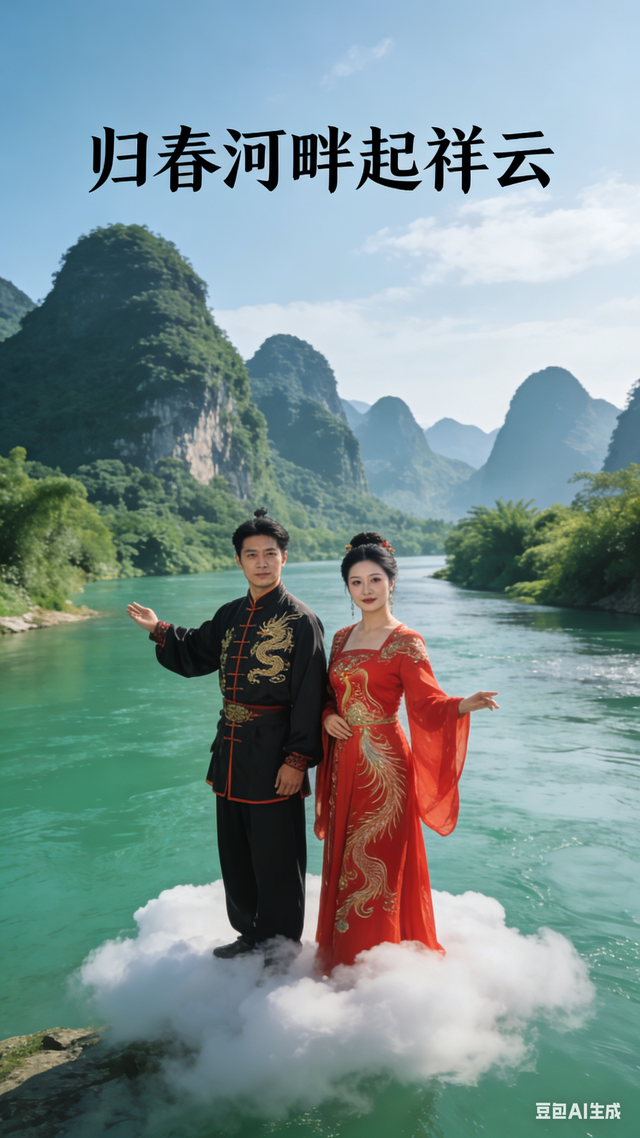 无双道龙赵小荣游记《 一笔祥龙行天下 》（一五四）德天跨国瀑布