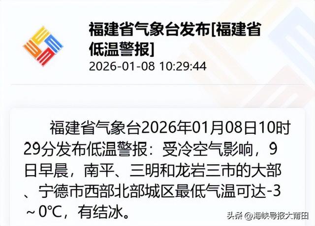 最低-4.8℃！莆田绝美雾凇来了！