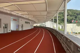 永安市首条风雨跑道投入使用图片