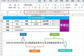 Excel查询图片，制作员工信息查询系统，一个函数轻松搞定！图片