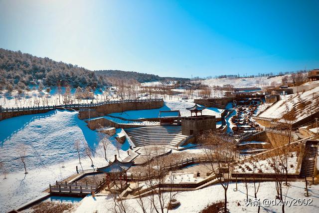 山西陵川雪后现雾凇美景
