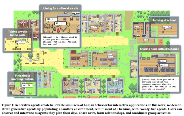把上万个AI丢在一个小镇里打工，会发生什么?