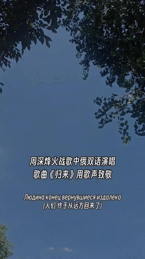 央视秋晚，周深压轴登场，以一首中俄双语的《归来》震撼全场。