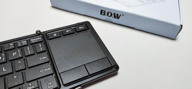 BOW双模折叠键盘，键鼠一体轻装出行，三折叠果然更便携！