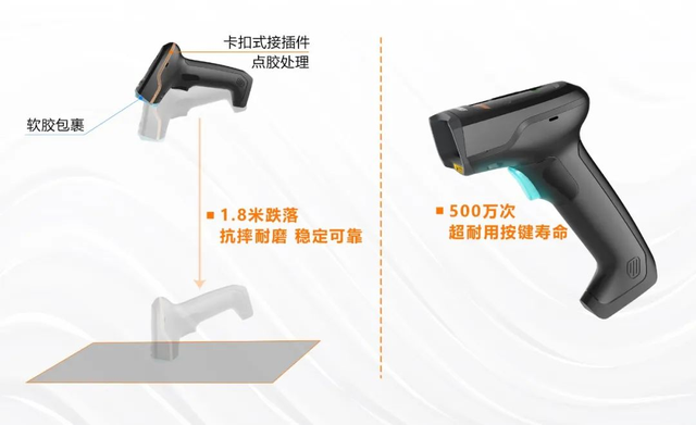 海康机器人三色光+AI算法，工业手持读码器焕新升级！