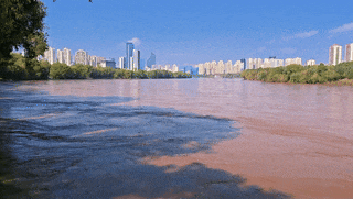 七里河畔晨光好 文明城市气象新