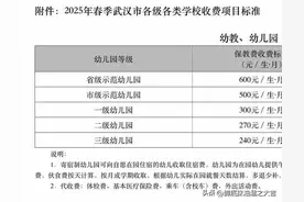 呼吁取消幼儿园保教费，武汉幼儿园收费公布，普通家庭“伤”不起图片