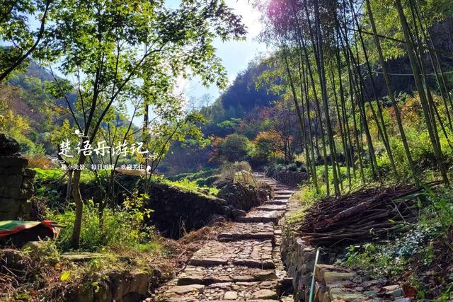 浙江宁波的又一个柿林山村，免费开放但是景色很美，游玩正当时