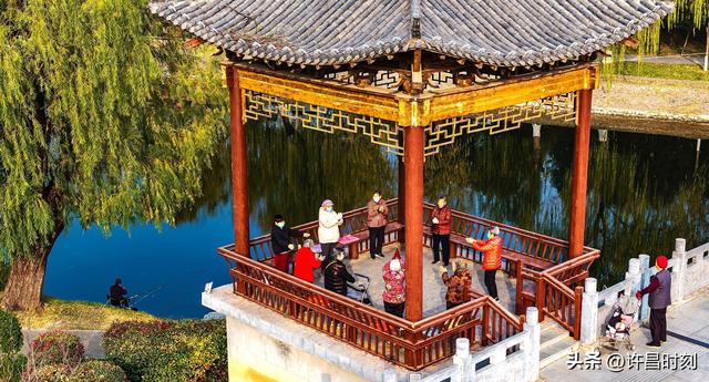 清潩河畔冬韵浓