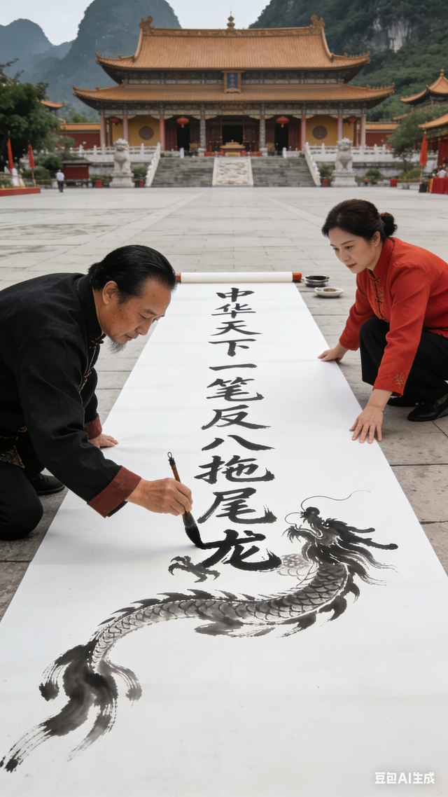 无双道龙赵小荣游记《 一笔祥龙行天下 》（一五四）德天跨国瀑布