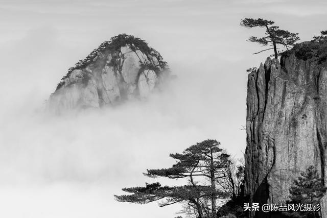 水墨黄山风光