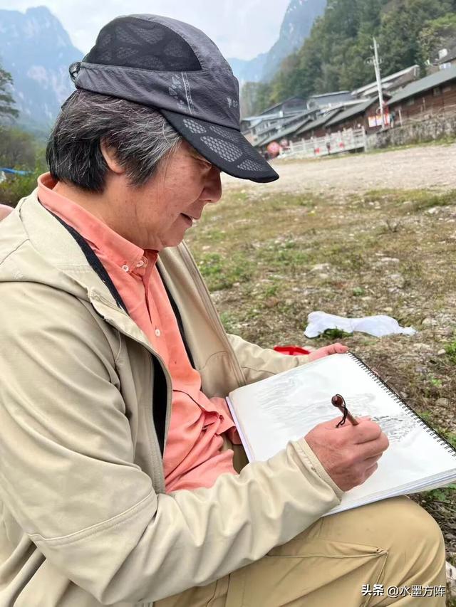 “自然观”名家采风与北京方阵艺术太行山写生基地挂牌