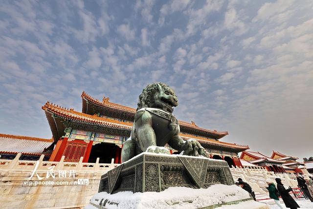 北京：故宫雪后初霁美如画