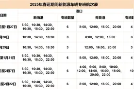 14日起调整！琼州海峡新能源车辆专班航次将有这些变化→图片