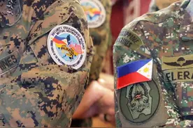 美菲军演意图“秀肌肉”，开演沦为闹剧：4万吨巨舰刚出港就趴窝图片