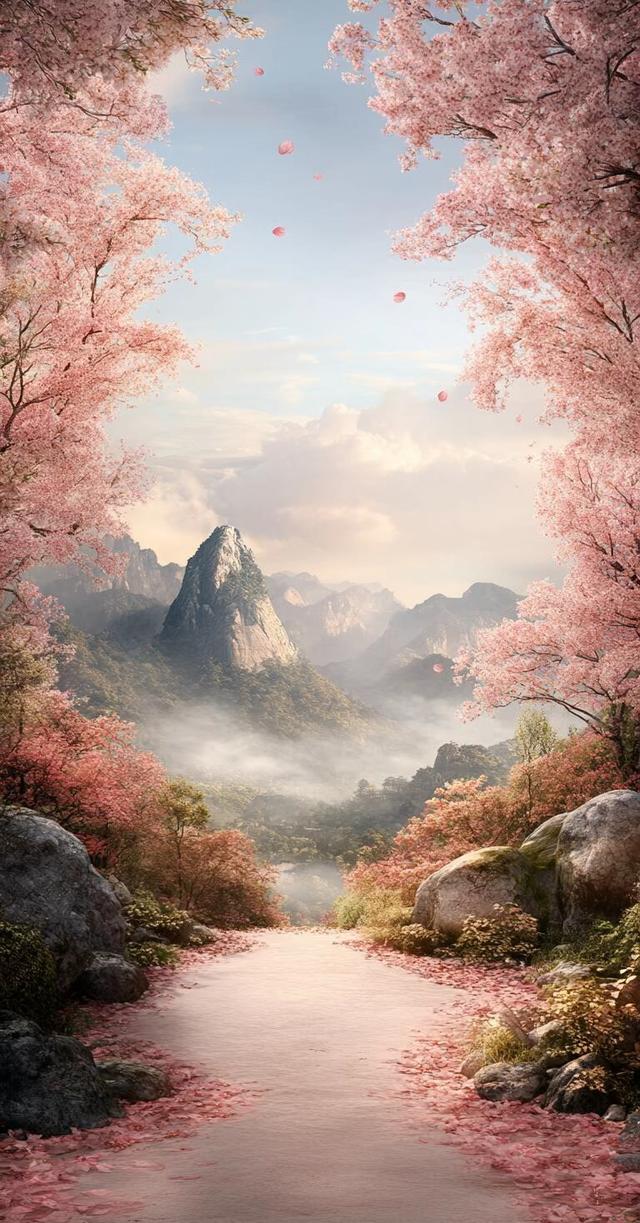 #风景如画，春暖花开，绿树成荫，美如仙境
