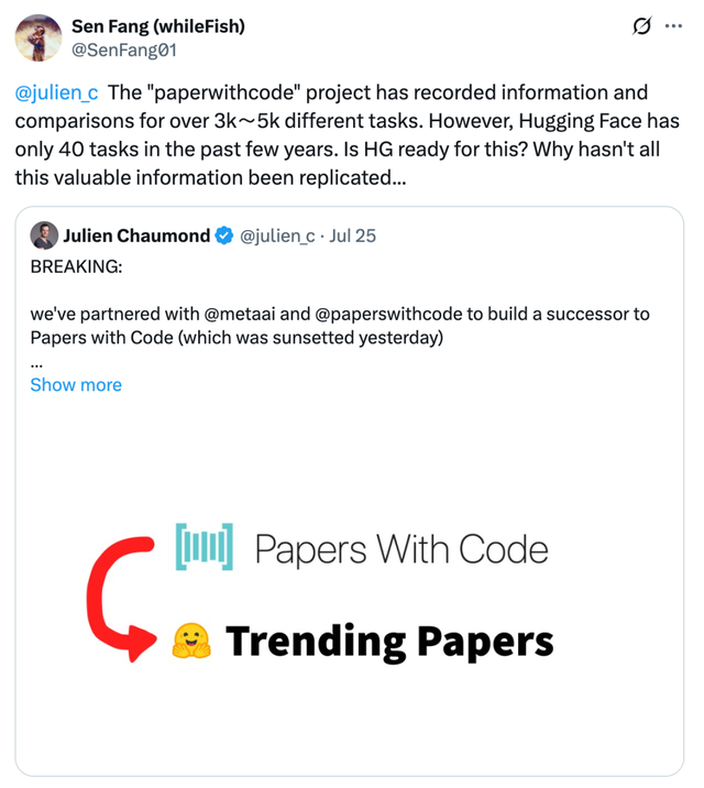 科研党痛失「快乐老家」？Paper With Code关闭,网友对新版块不买账
