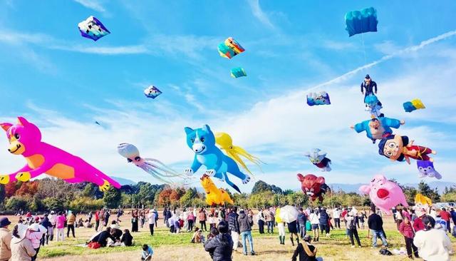 风筝舞蓝天 文旅添新趣——抚仙湖畔风筝秀解锁澄江旅居新体验
