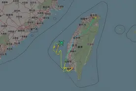 赖清德座机突然升空，在台岛上空飞出诡异航迹，逃跑路线早被封死图片