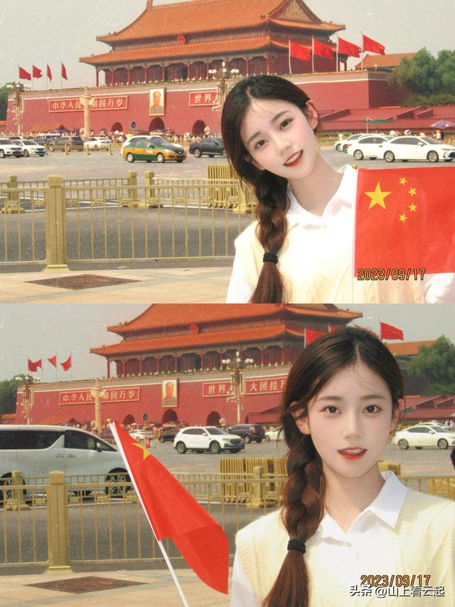 北京最美校花，颜值惊为天人 这堪称上帝吻过的容颜 美的发光！