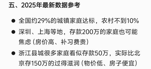 你家算小康家庭吗？2025 最新标准来了