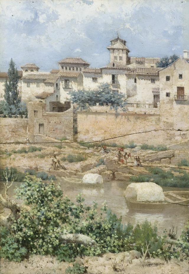 西班牙乡村自然风光，西班牙画家罗梅罗·巴罗斯作品赏