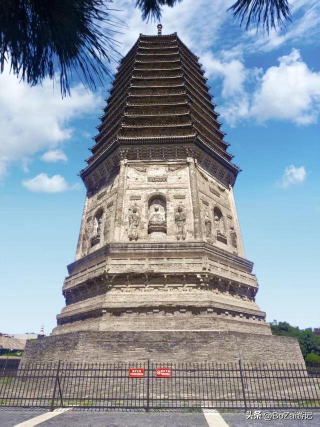 辽塔塔刹战火毁，参照辽工复原铁刹，锦州古城标历史