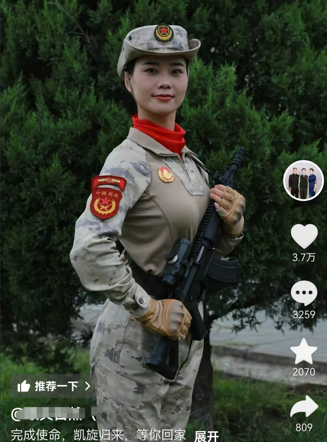 这才是该追的星！女民兵李思颖阅兵回家后仅半天，又有一个新身份