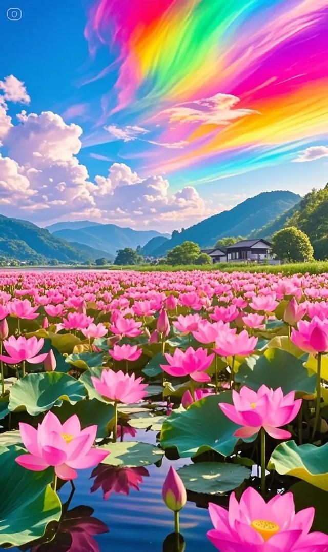 荷花如海，画面绝美