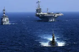 中国军舰突然现身，美航母舰长印象深刻，中美在北京连谈两天图片