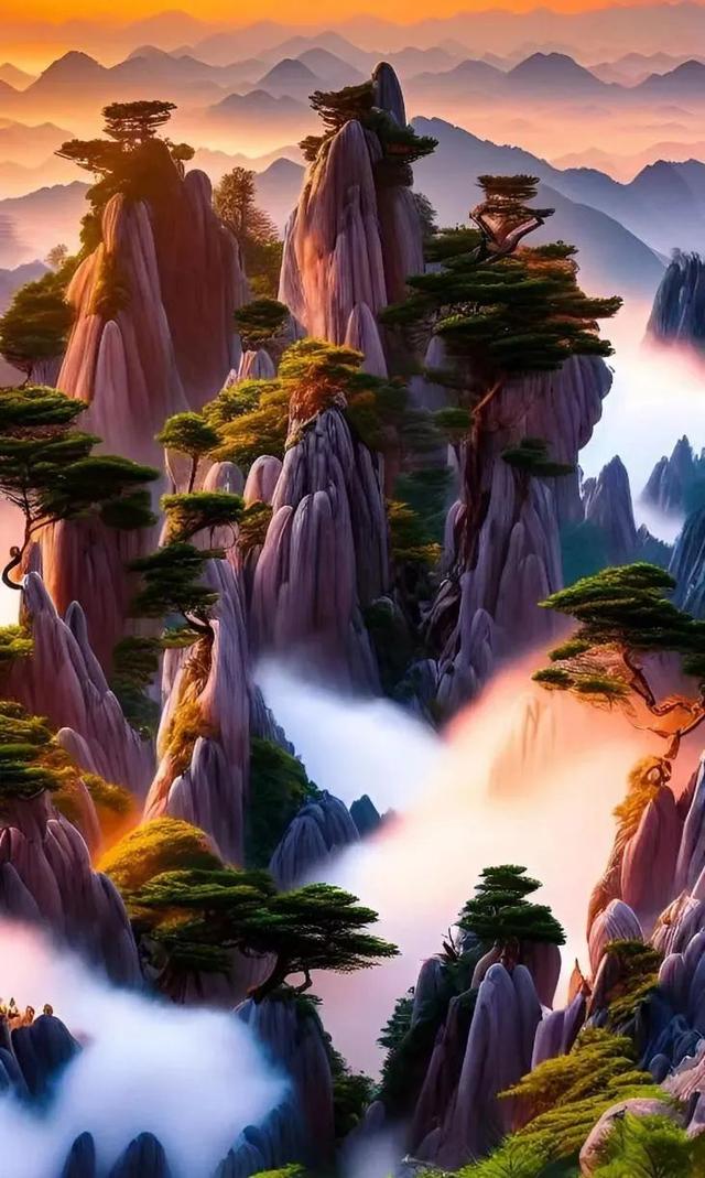 云海日出奇观，仙境里的黄山，太美了！