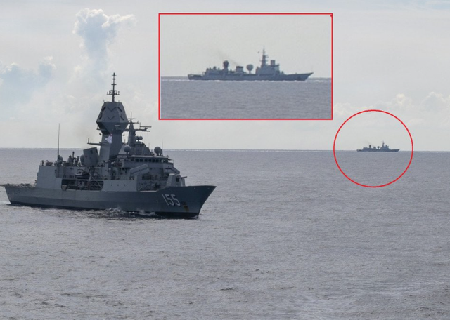 就问怕不怕！围观美菲澳新四国演习的中国海军，比参演舰艇还要多……