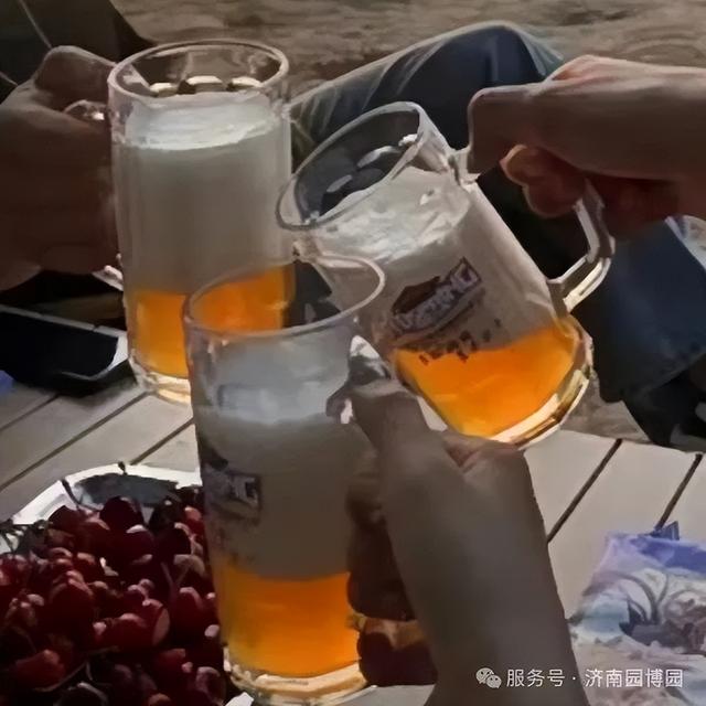 济南园博园惊现“水上极光”，目前免费试运营！