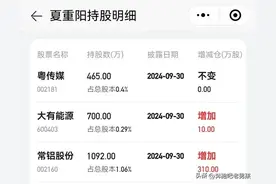 A股6大牛散！夏重阳+陈发树+赵吉+李欣+高雅萍+张秀最新持股名单图片