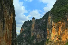 这里有贵州最壮观的峡谷，如今更是桃花开放，美不胜收图片