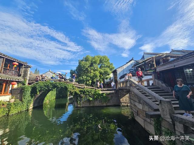 江南水乡周庄古镇的美景，风景如画，如诗如画，美不胜收