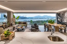 简一实景案例：超大落地窗+一线江景，妥妥的新贵人居图片