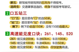 科目一懒人速记技巧，真的很实用，轻松过关图片