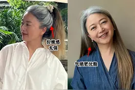 为什么劝中年女人少“扎头发”？看这3组素人对比图，你就知道了图片