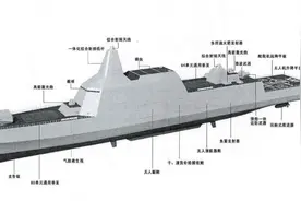 055只是开胃菜，哈工程提出国产2万吨超级战舰？配144垂发激光炮图片