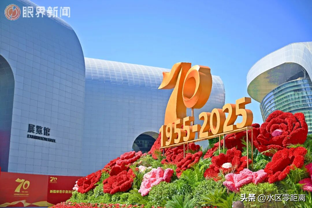 乌鲁木齐市水磨沟区——氛围感拉满！水磨沟区大街小巷绽放最美“中国红”