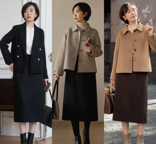 “毛衣+半裙”才是真温柔！秋天出门再搭对鞋子、外套，特高级