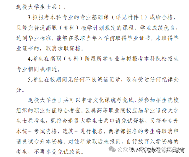 专升本报名最基本的条件和要求！