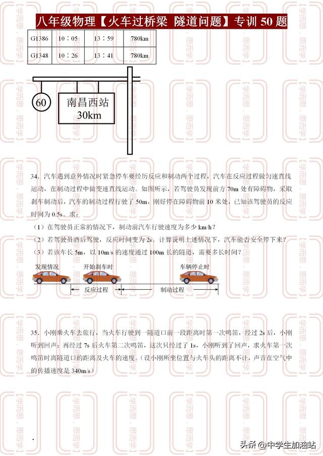 八年级物理“火车过桥”总丢分？吃透这3步，考试多拿10分！